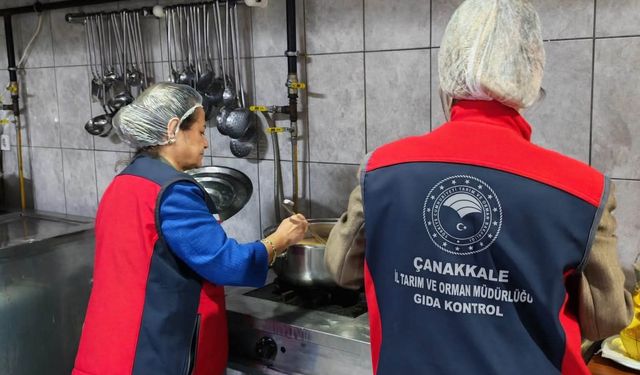 Çanakkale'de öğrenci yurtları yemekhanelerine denetim