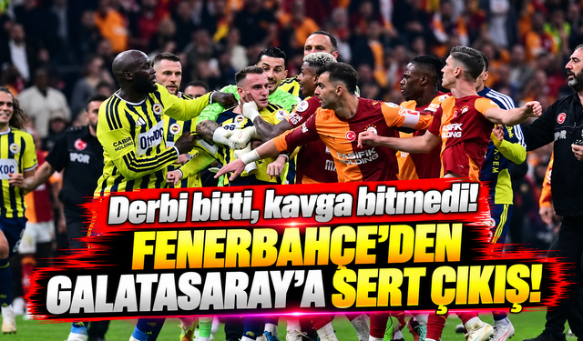 Derbi bitti, kavga bitmedi! Fenerbahçe'den Galatasaray'a sert çıkış!