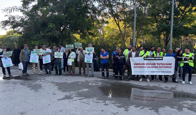 Meclis toplantısı öncesi protesto: Basmane Çukuru, taşeron işçilerinden tepki!