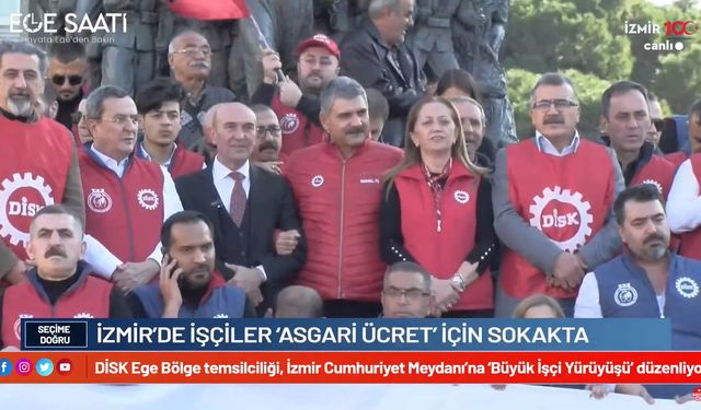 DİSK Büyük İşçi Yürüyüşü / canlı yayın