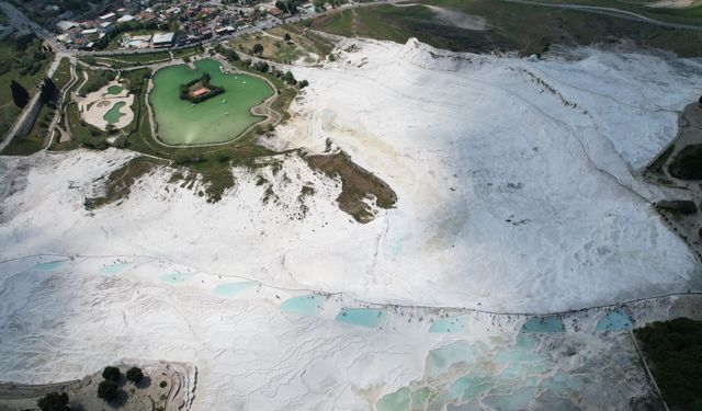 Pamukkale kuraklık tehdidi altında