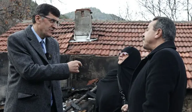 Başkan Eyüp Kahveci yangın mağduru aileye destek verdi