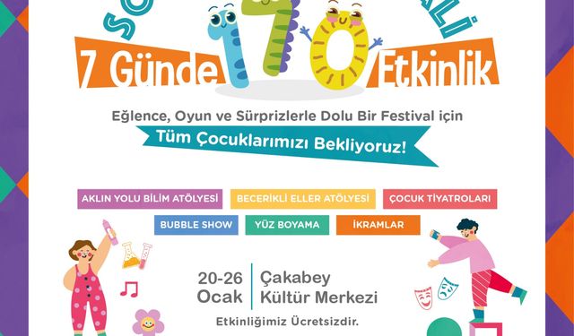 Çeşme Belediyesi'nden çocuklara renkli Sömestr Festivali!