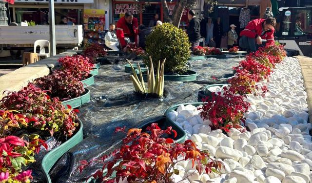 Söke Belediyesi kenti çiçeklerle donatıyor