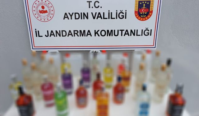 Aydın'da jandarmadan kaçak içki operasyonu