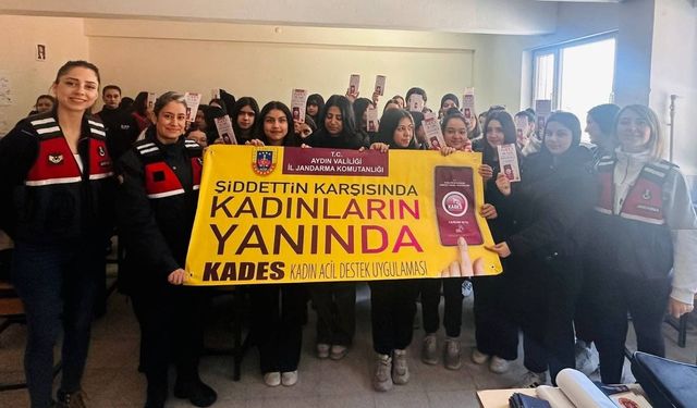 Söke’de öğrenciler jandarma tarafından bilgilendirildi