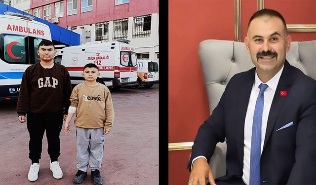 Denizli'de bir baba çocuklarını ölümden saniyelerle kurtardı