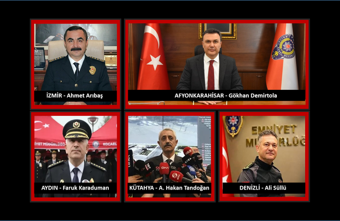Ege’de 5 İl’in Emniyet Müdürü değişti