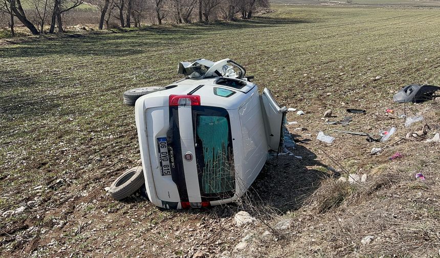 Çorum’da feci kaza:1 ölü, 5 yaralı