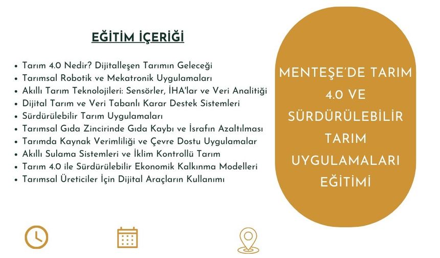 Menteşe’de tarım uygulamaları eğitimi