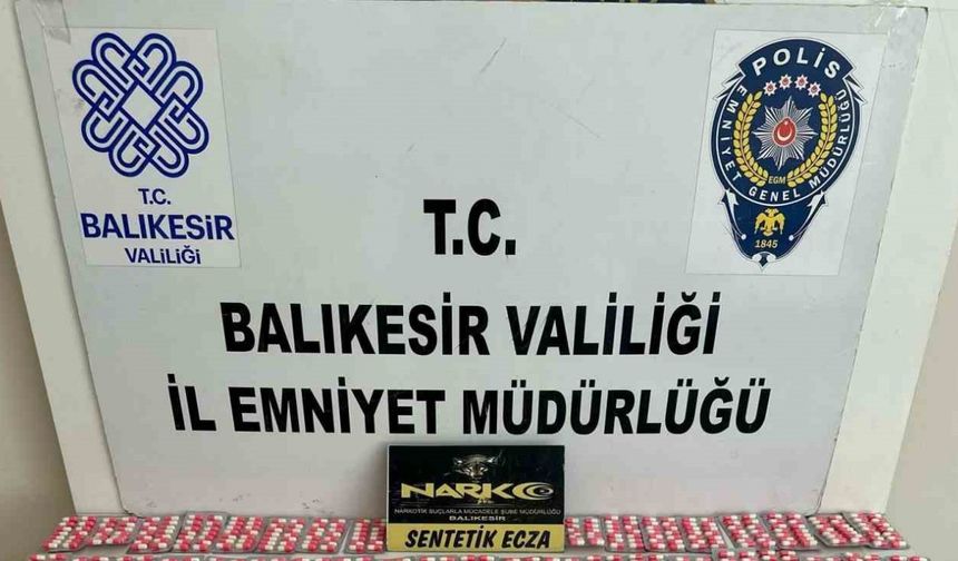 Balıkesir’de bin 666 sentetik hap ele geçirildi