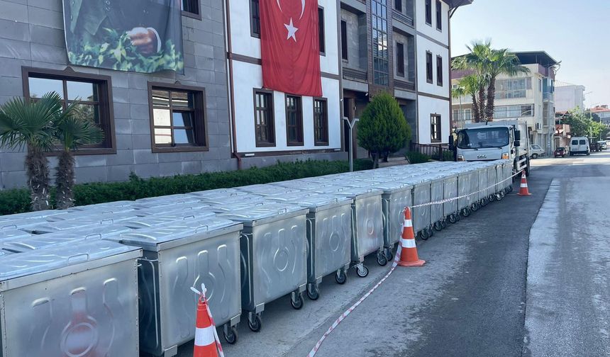 Germencik'te yeni konteynerler sergileniyor