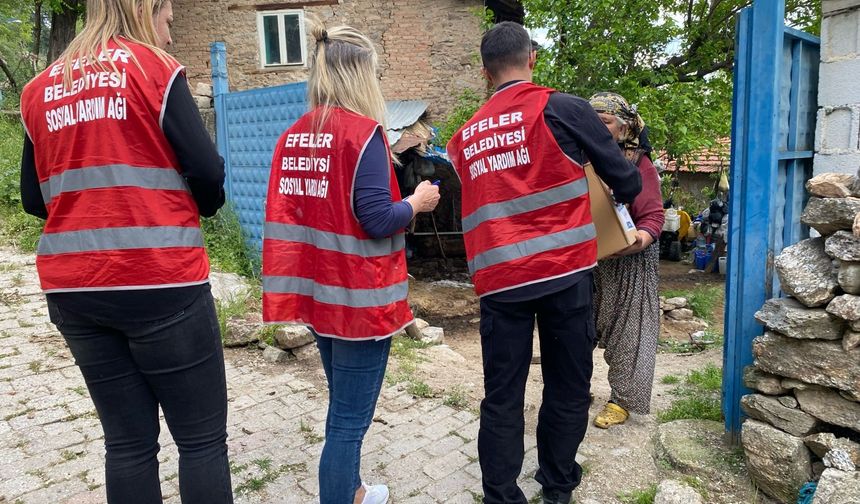 Başkan Yetişkin Efeler'in dört bir yanına dayanışma köprüsü kuruyor