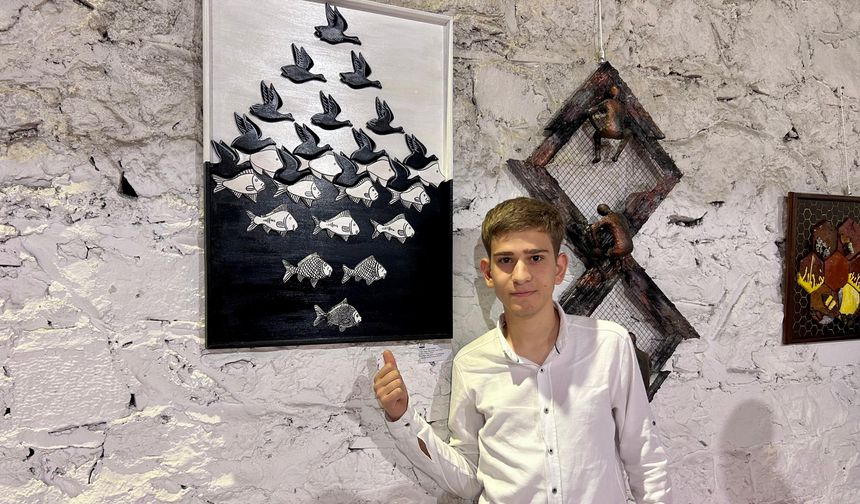 Özel öğrencilerin eserleri sanatseverlerle buluştu