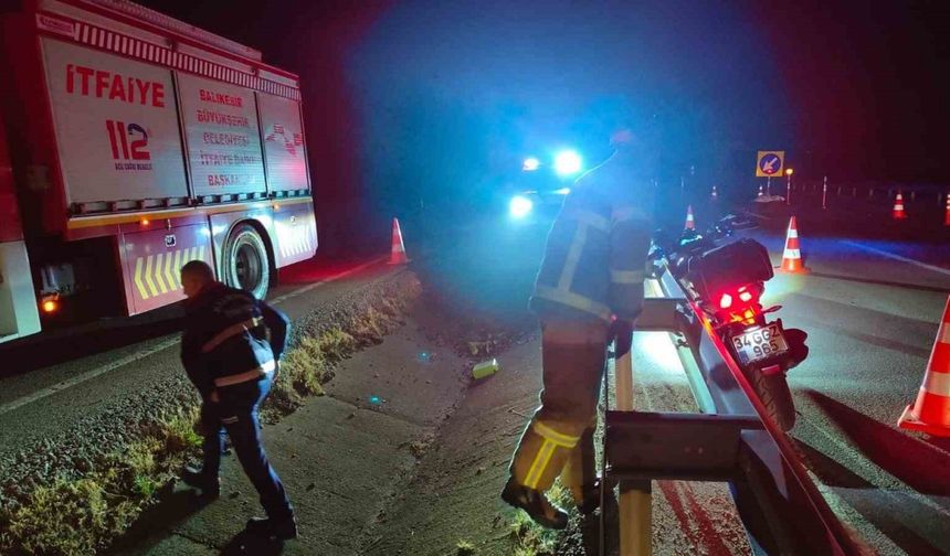 Balıkesir’de motosiklet kazası: 1 kişi hayatını kaybetti