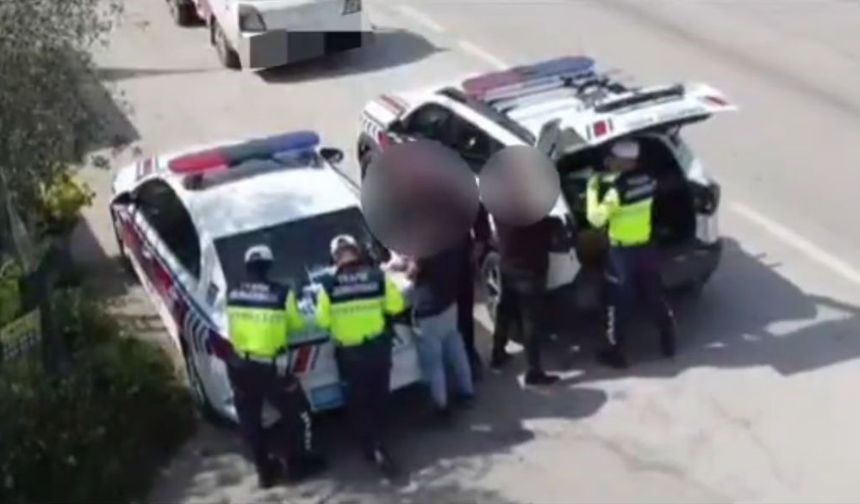 Bursa’da jandarmadan havadan ve karadan denetim