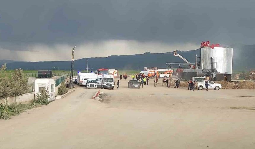 Erzurum’da Güven Asfalt tesislerinde patlama