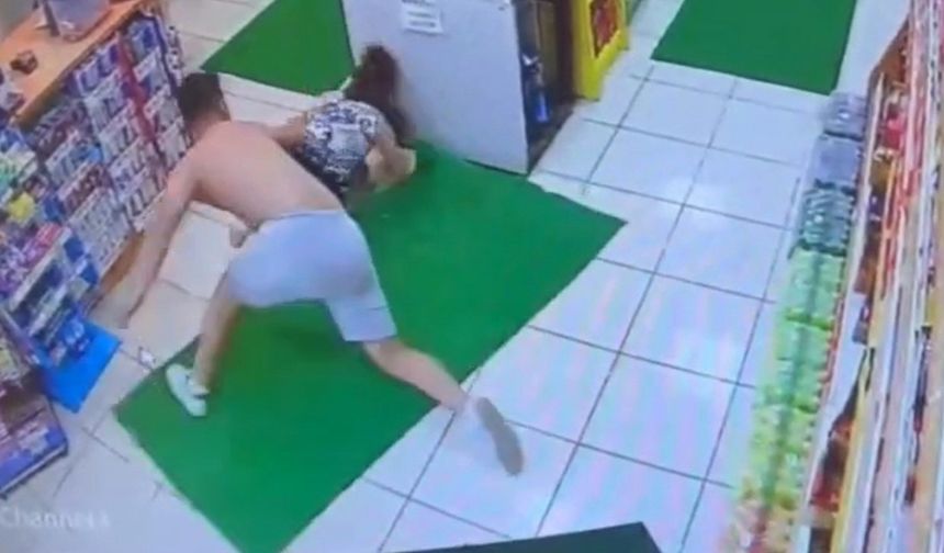 Fethiye’de akaryakıt istasyonundaki gasp anı kameralara yansıdı