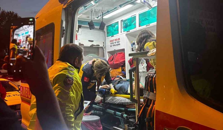 Halk otobüsü yayaya çarptı: 1 yaralı