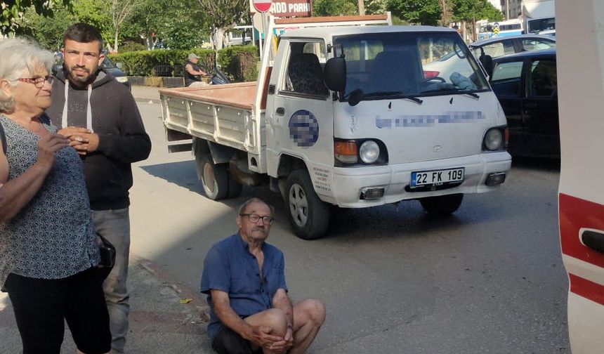 Keşan’da kamyonetin çarptığı Fransa vatandaşı yaya yaralandı
