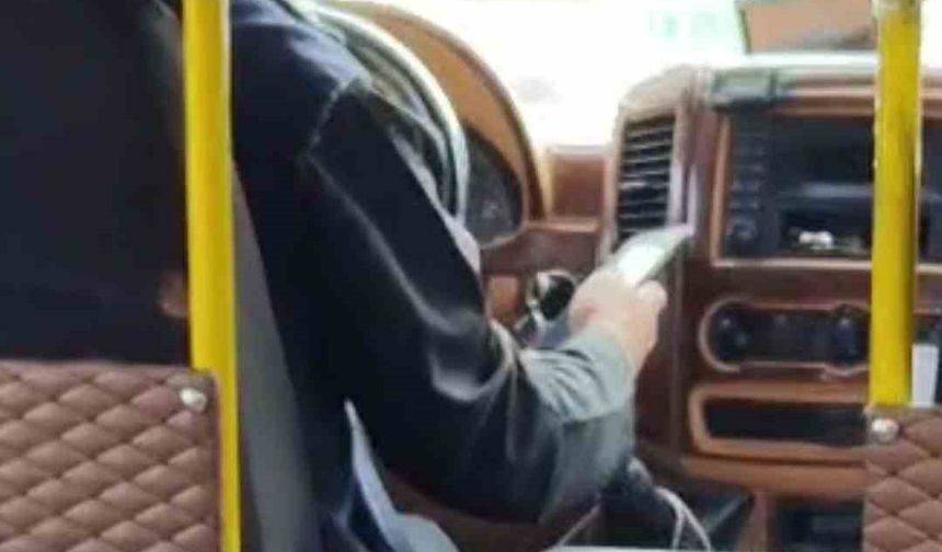 Minibüs şoförünün tehlikeli yolculuğu