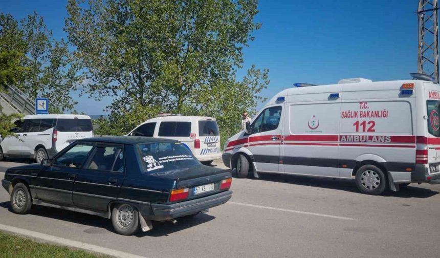 Sinop’ta üst geçitte intihar girişimi