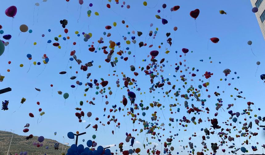Binlerce balon kanser hastası i Erhan için uçuruldu