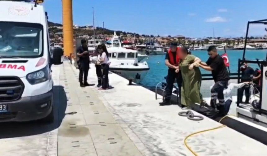 Ayvalık açıklarında 1 şahsın tıbbi tahliyesi gerçekleştirildi