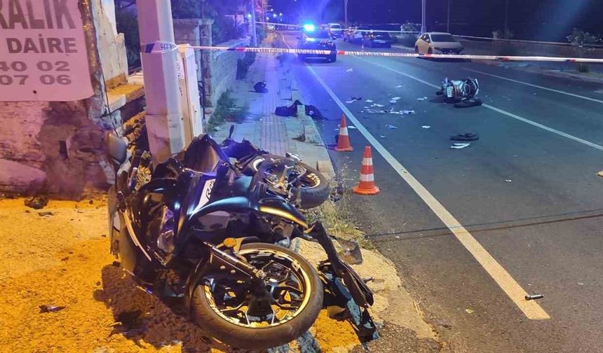 Bodrum’da 2 motosiklet çarpıştı: 2 ölü