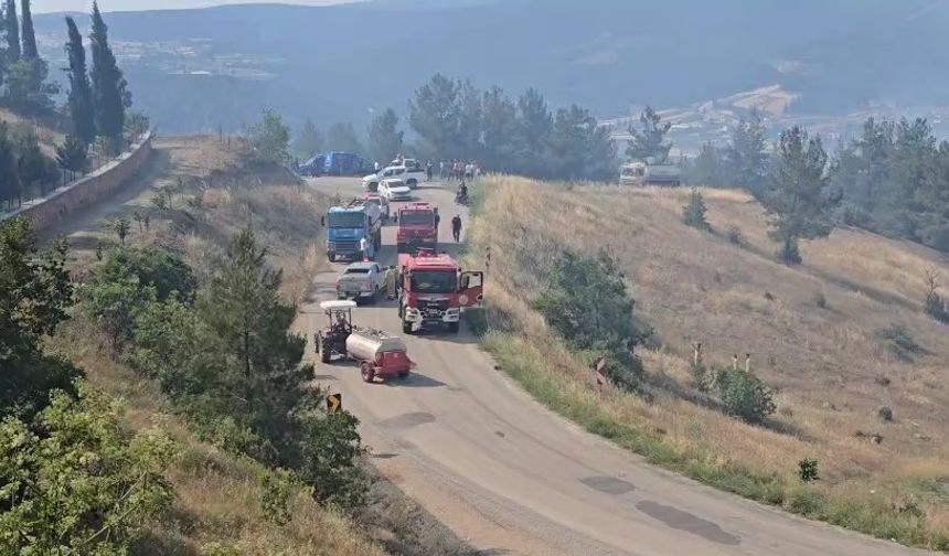Bursa’daki o köy yangın sebebiyle tahliye ediliyor