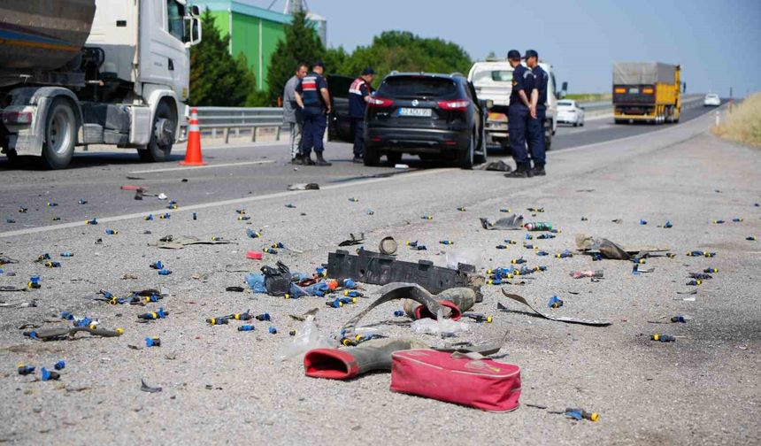 Edirne’de feci kaza: 1 ölü, 1 yaralı