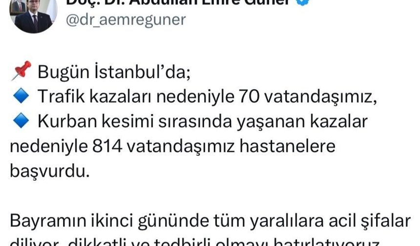 İstanbul’da bayramın ikinci günü bilançosu