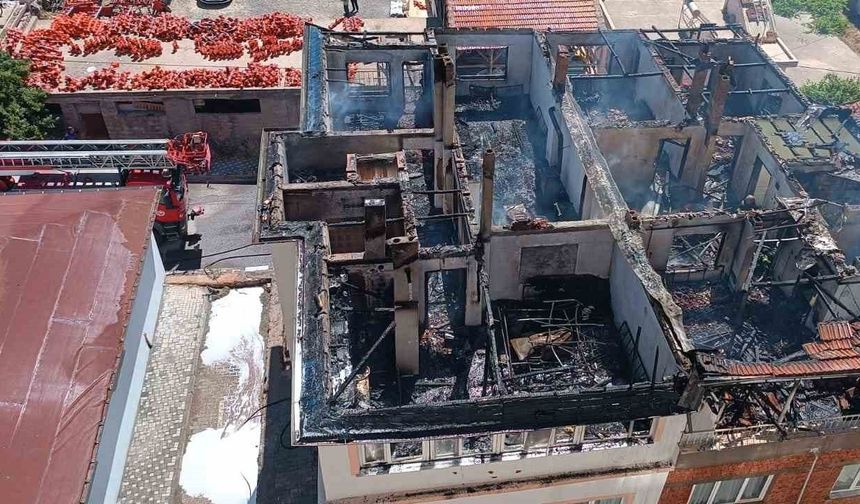 Kayseri’de ev yangını