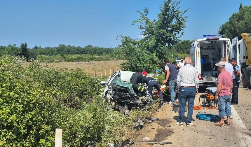 Kazada yaralanan sürücü, hayatını kaybetti