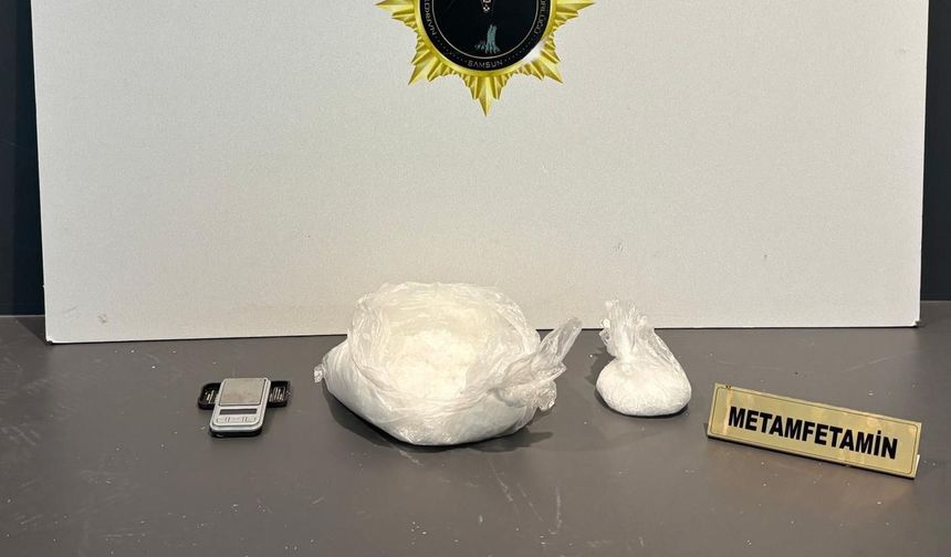 Samsun’da 600 gram metamfetamin ele geçirildi: 1 gözaltı