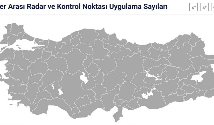 Gideceğiniz il için radar sayısını öğrenin: İşte iller arası radar sayıları