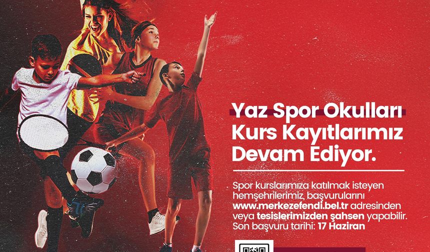 Merkezefendi Belediyesi’nin Yaz Spor Okulları'na kayıtlar başladı