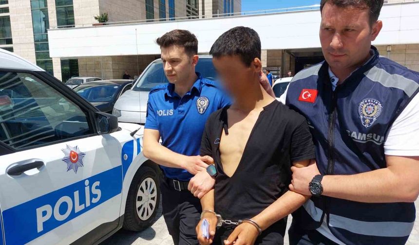 Adliyenin duvarlarını yumruklayınca yakayı ele verdi