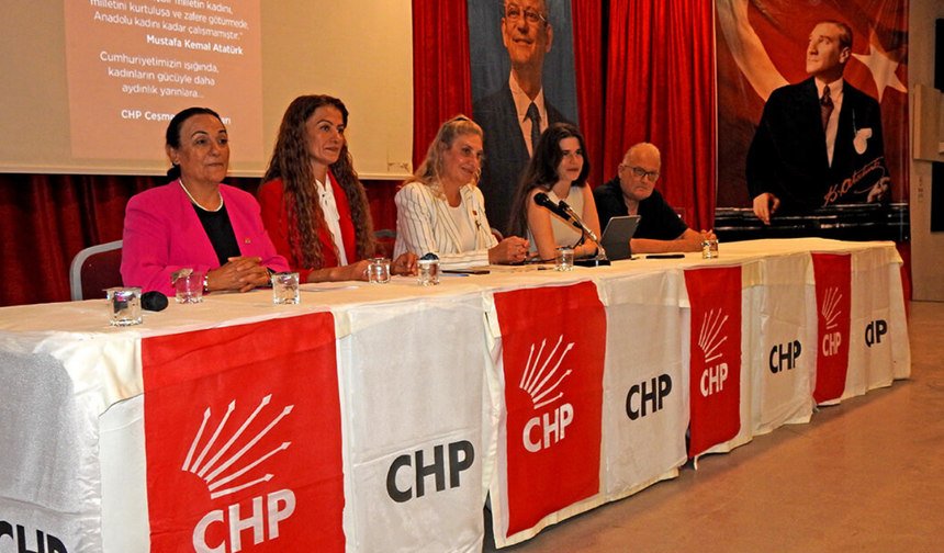 CHP Çeşme Kadınları Dayanışma İçin Toplandı