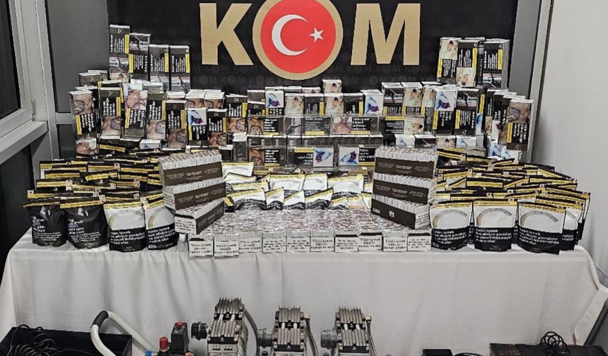 Kütahya’da kaçak sigara operasyonu