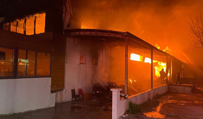 İzmir’de mobilya fabrikasında yangın paniği: Kontrol altına alındı