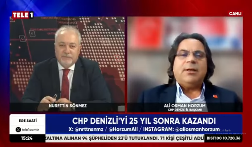 CHP Denizli İl Başkanı Ali Osman Horzum
