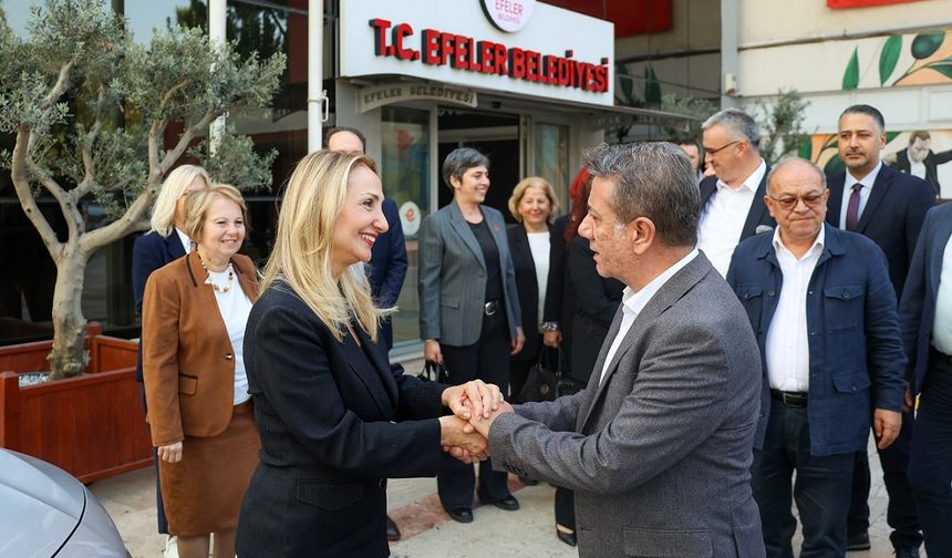 CHP'li Aylin Nazlıaka Efeler Belediyesi'ni ziyaret etti