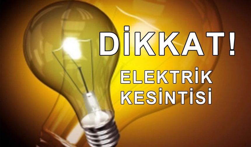 10 Mart İzmir'de elektrik kesintisi yaşanıcak ilçeler