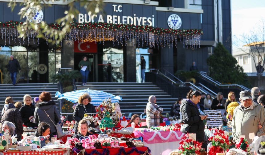 Buca'da dayanışma ve alışveriş bir arada