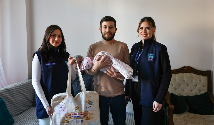 Bodrum’da yeni yılın ilk bebeği Eylül’e ziyaret