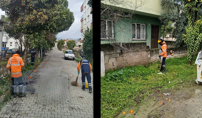 Efeler Belediyesi Umurlu’yu baştan sona temizledi