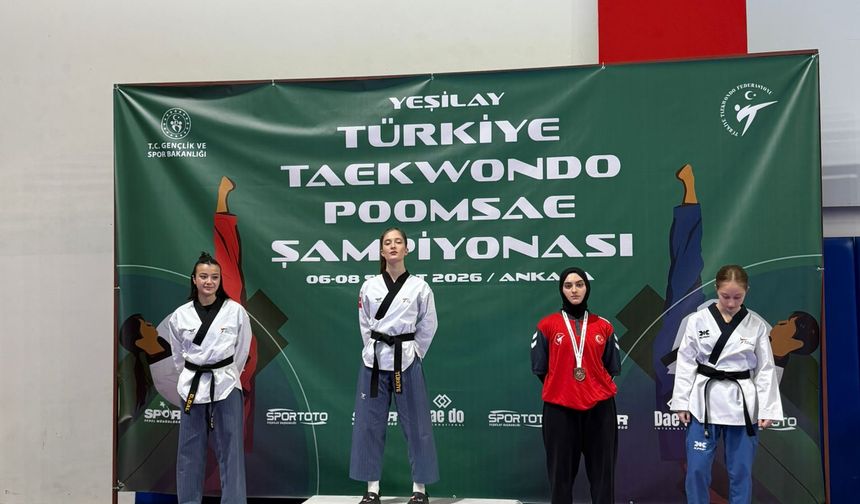 Edremit’in gururu Ecrin Yanıt’tan Türkiye Şampiyonluğu