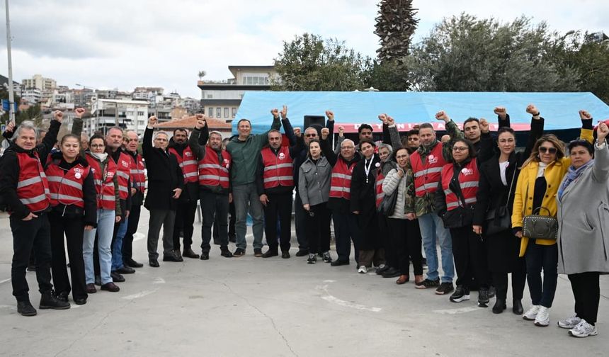 CHP Kuşadası ilçe örgütü başkan Ömer Günel için tek vücûd