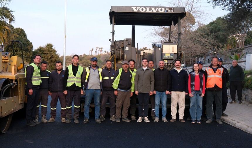 Bodrum’da Bergamut Caddesi artık hizmette